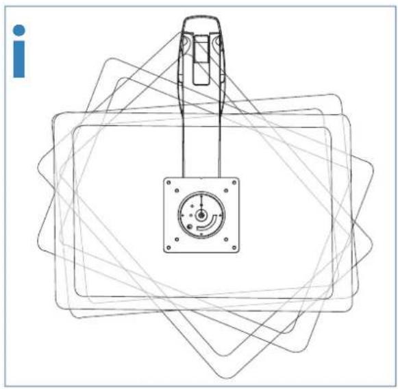 Ergotron 45-353-026 LX - Hoch-/Querformatoptionen - 2