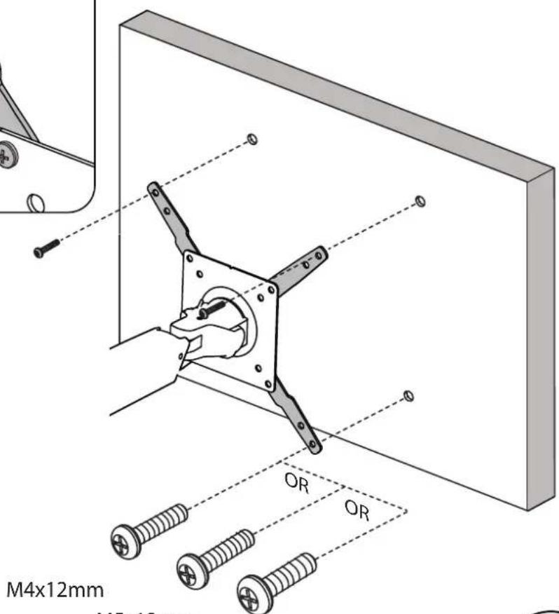 Ergotron 45-353-026 LX - TV/Monitor vom Typ B, C oder D am Arm befestigen. - 3