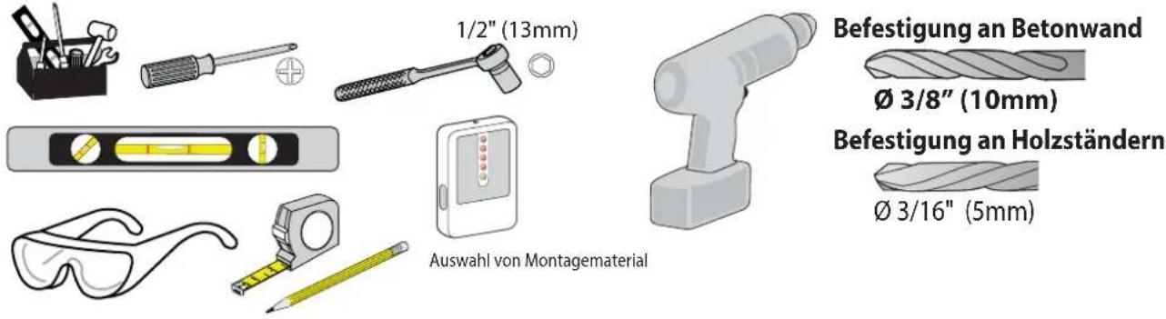 Ergotron 45-228-026 MX - Benötigtes Werkzeug - 1