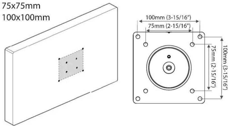 Ergotron 45-228-026 MX - TV/Monitor vom Typ A am Arm befestigen. - 1