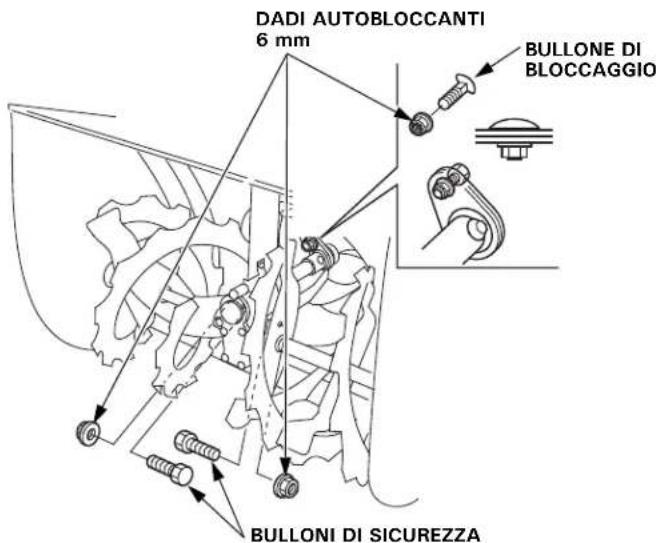 DADI AUTOBLOCCANTI 6 mm BULLONE DI BLOCCAGGIO BULLONI DI SICUREZZA