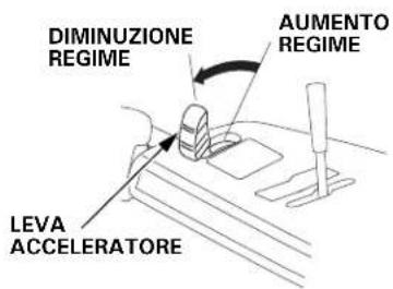 DIMINUZIONE REGIME AUMENTO REGIME LEVA ACCELERATORE