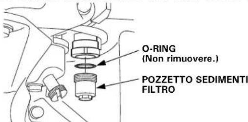 O-RING (Non rimuovere.) POZZETTO SEDIMENTI FILTRO