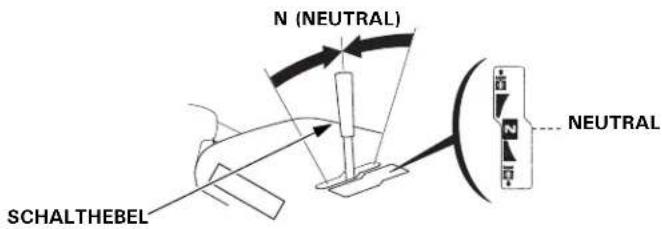 N (NEUTRAL) SCHALTHEBEL NEUTRAL