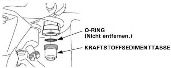 O-RING (Nicht entfernen.) KRAFTSTOFFSEDIMENTTASSE