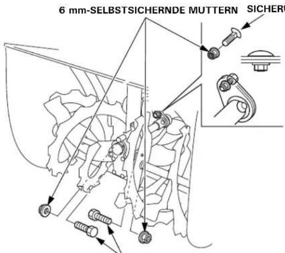6 mm-SELBSTSICHERNDE MUTTERN SICHERN