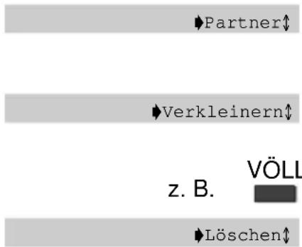 Partner Verkleinern z. B. VÖLL Löschen