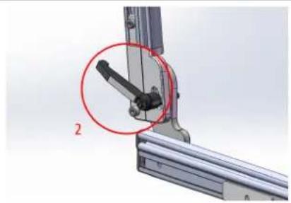 Etac Balder Move Basic - Einstellen des rückseitigen Winkels - 1