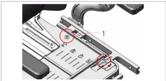 Etac Balder Move Basic - Einstellung des Armlehnenabstands - 1