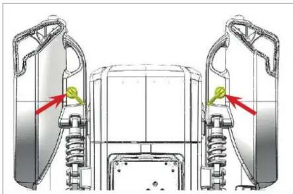 Etac Balder Move Basic - Bremsen/Antriebsmotor lösen - 1