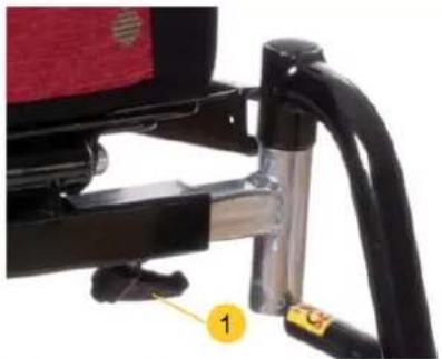 Etac Balder Liberty L280 - Einstellen der Breite zwischen den Fußstützen - 1