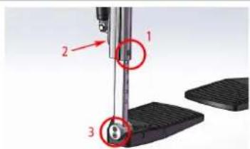 Etac Balder Move Advanced - Einstellen der Fußstützen - 1
