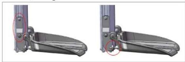 Etac Balder Move Advanced - Unterschenkellänge und Winkel der Fußstützen - 1