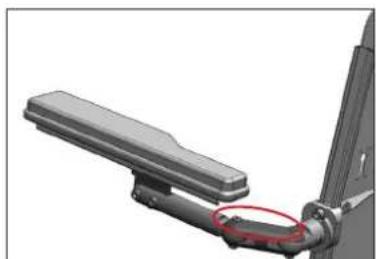 Etac Balder E895 - Einstellung des Abstands zwischen den Armlehnen - 1