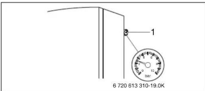 BUDERUS Logamax plus GB152-16-24T - Bei GB152-24T 210SR: Betriebsdruck der Solaranlage kontrollieren - 2