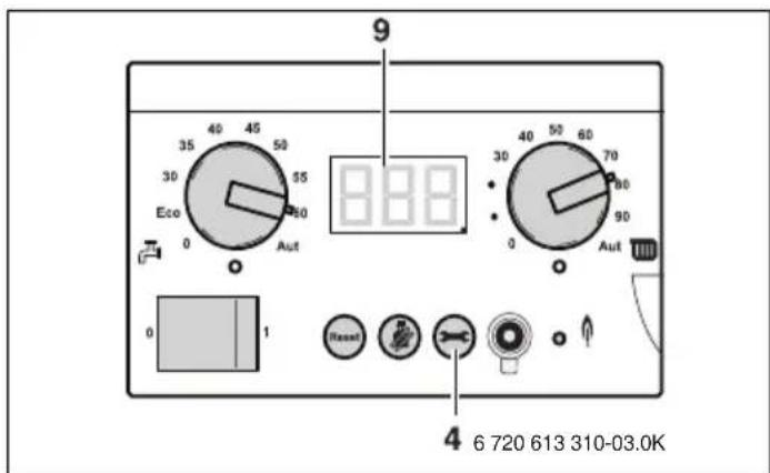 BUDERUS Logamax plus GB152-16-24T - Werte am Display anzeigen - 1