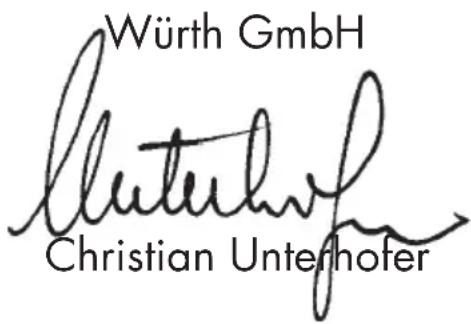 Würth AP 20-FR - Konformitätserklärung - 1