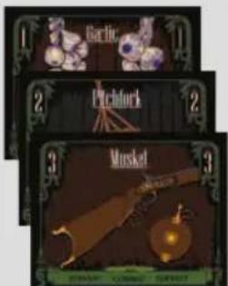 White Goblin Games Vampire Empire - Kartenstapel des menschlichen Spielers - 1