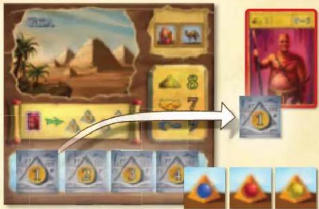 White Goblin Games Pyramidion - Spielerreihenfolge festlegen - 1