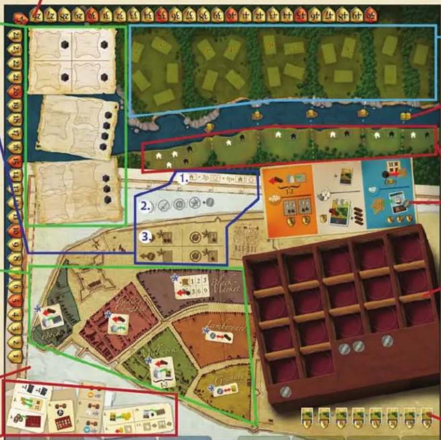 White Goblin Games Nieuw Amsterdam - SPIELPLAN - 1