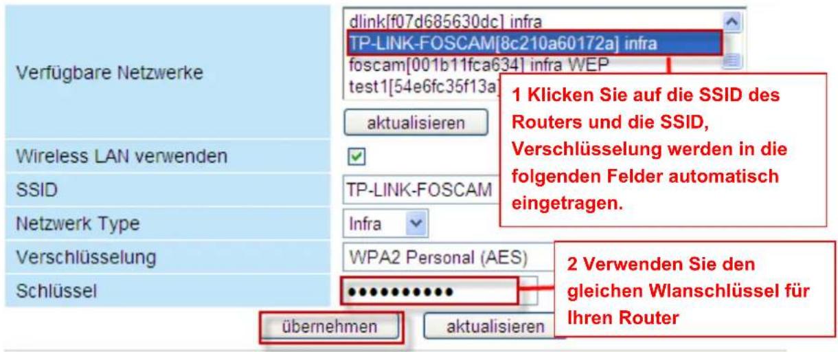 Wanscam Foscam FI 8909W - Wifi Einstellungen - 1