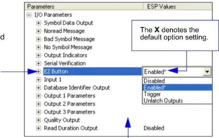 Microscan MS-890 - To make changes to configuration settings in the tree controls: - 1