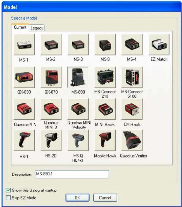 Microscan MS-890 - Step 5 — Select Model - 1