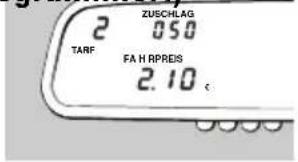 Hale SPT-02 - Zuschläge eingeben (falls programmiert) Zuschläge eingeben (falls programmiert) - 2