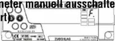 Hale Microtax-06 - Taxameter manuell ausschalten Taxameter manuell ausschalten (falls programmiert)(falls programmiert) - 1