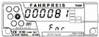 Hale Microtax-06 - Eingeben der Fahrernummer Eingeben der Fahrernummer - 2