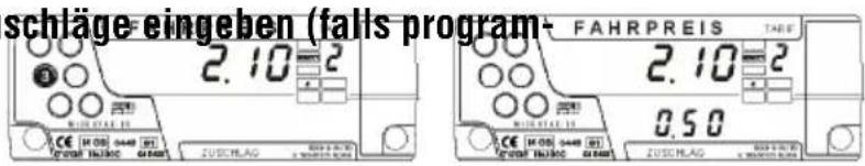 Hale Microtax-06 - Zuschläge eingeben (falls program-Zuschläge eingeben (falls program-miert)miert) - 1