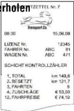 Hale Microtax-06 - Schichtzettel manuell ausdrucken Schichtzettel manuell ausdrucken oder Ausdruck wiederholenoder Ausdruck wiederholen - 2