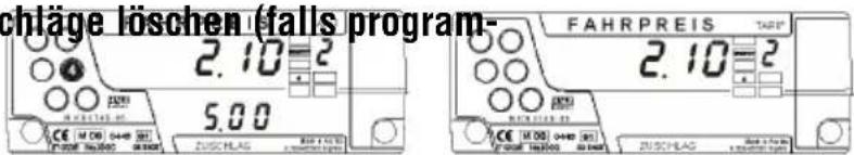 Hale Microtax-06 - Zuschläge löschen (falls program-Zuschläge löschen (falls program-miert)miert) - 1