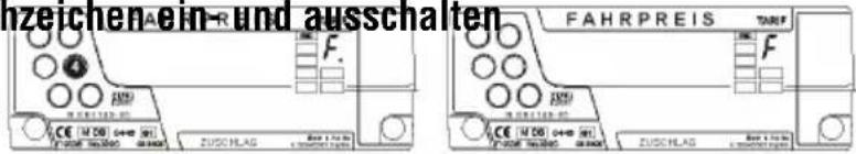 Hale Microtax-06 - Dachzeichen ein- und ausschalten Dachzeichen ein- und ausschalten - 1