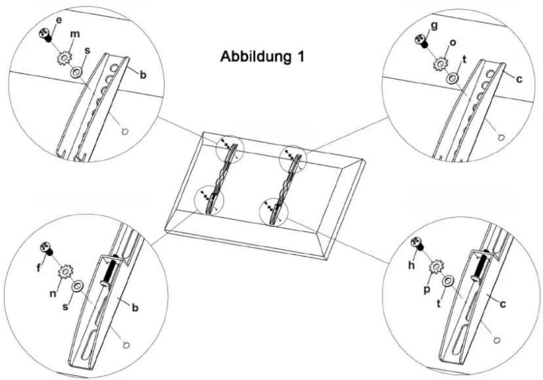 NEG ExTender 5015 - Montieren der Monitorhalter - Bildschirm mit gerader Rückwand - 1