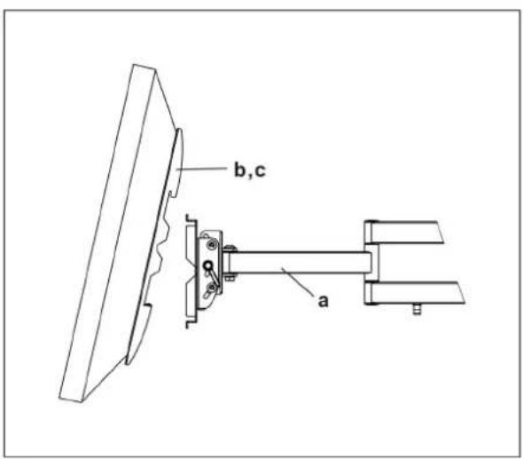 NEG ExTender 5015 - Anbringen des Bildschirms an der Wandhalterung - 1