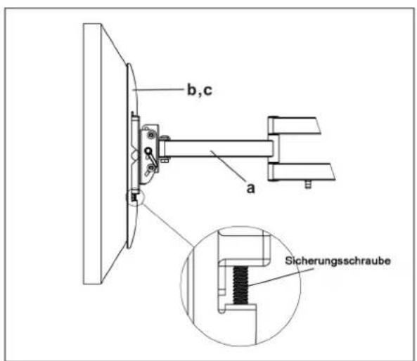 NEG ExTender 5015 - Anbringen des Bildschirms an der Wandhalterung - 2