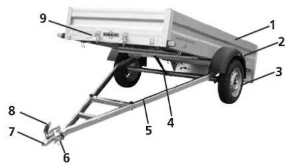 Humbaur Steely - Tieflader Aluminium HA kippbar (ungebremst) - 1