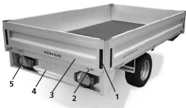 Humbaur HA 752111 - Seitenansicht / Vorderansicht - 1