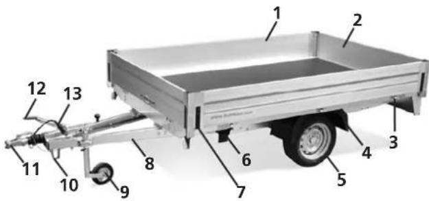 Humbaur HA 752111 - Hochlader niedrig HN - 1
