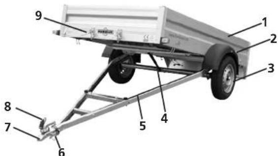 Humbaur HA 102111 - Tieflader Aluminium HA kippbar (ungebremst) - 1