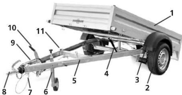 Humbaur HA 102111 - Tieflader Aluminium HA kippbar (gebremst) - 1
