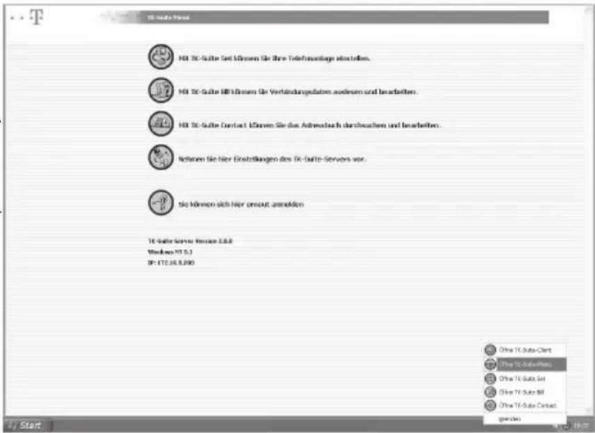 Eumex 6000PC - Das TK-Suite Menü - 1