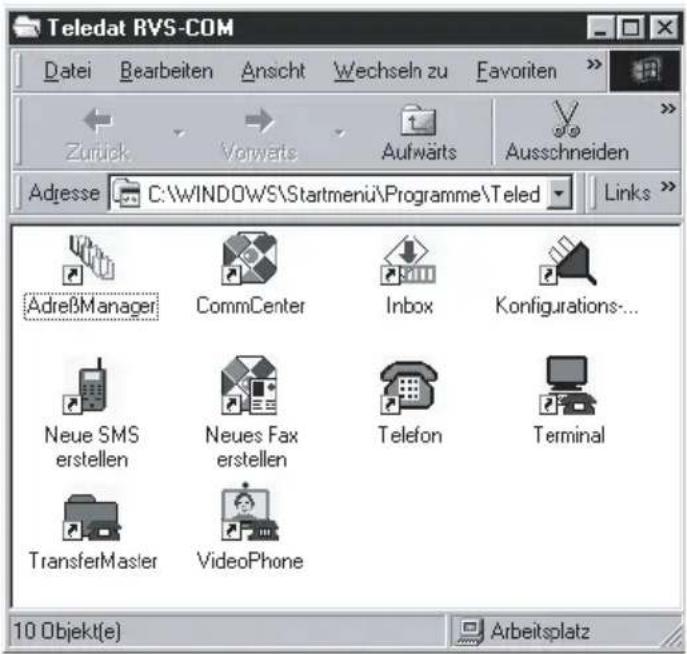 Eumex 6000PC - Programmkomponenten der Kommunikationssoftware Teledat RVS-COM - 1
