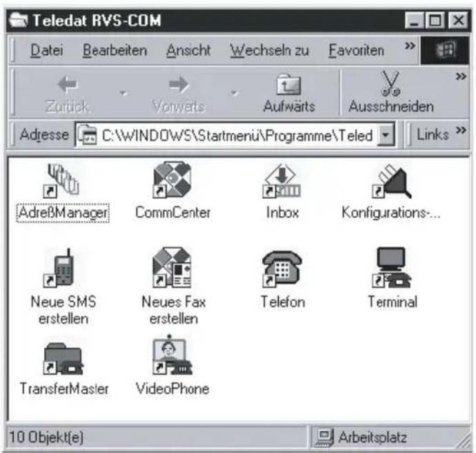 Eumex 5500PC - Programmkomponenten der Kommunikationssoftware Teledat RVS-COM - 1