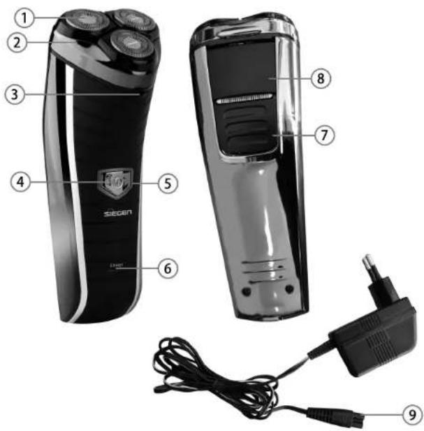 Siegen SG-7210 - COMPONENTES DEL APARATO - 1