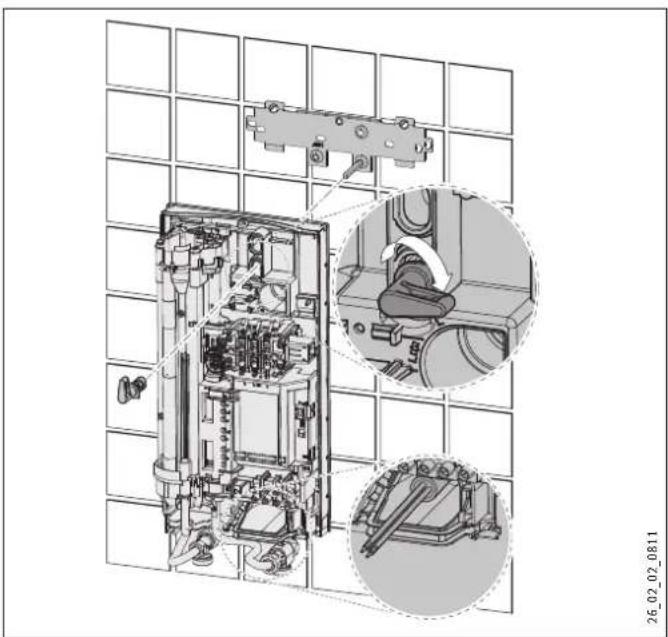 STIEBEL ELTRON DHB 27 ST - Gerät aufhängen - 1
