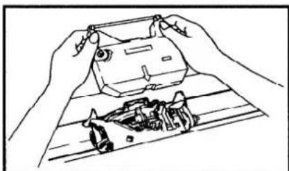 BROTHER ML-300 - To replace the cassette ribbon: - 3