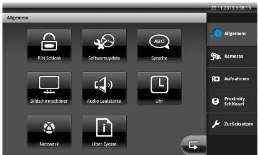 ABUS Eycasa CASA31000 - 4 Systemeinstellungen Allgemein - 1