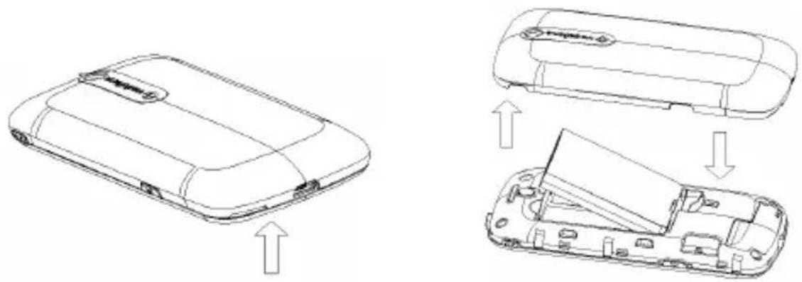 ZTE VF547 - Einsetzen des Akkus - 1